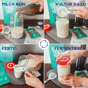 Milchkefir Starter Kit - Bio Milchkefir selbermachen (verkürztes MHD)