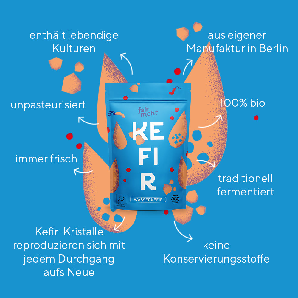 Japankristalle, Kefir kristalle, Kefir Kultur, Wasserkefir, Wasserkefir kristalle, Tibicus, bio kultur, vegan, fairment, fermentation, fermentieren, fermentiert