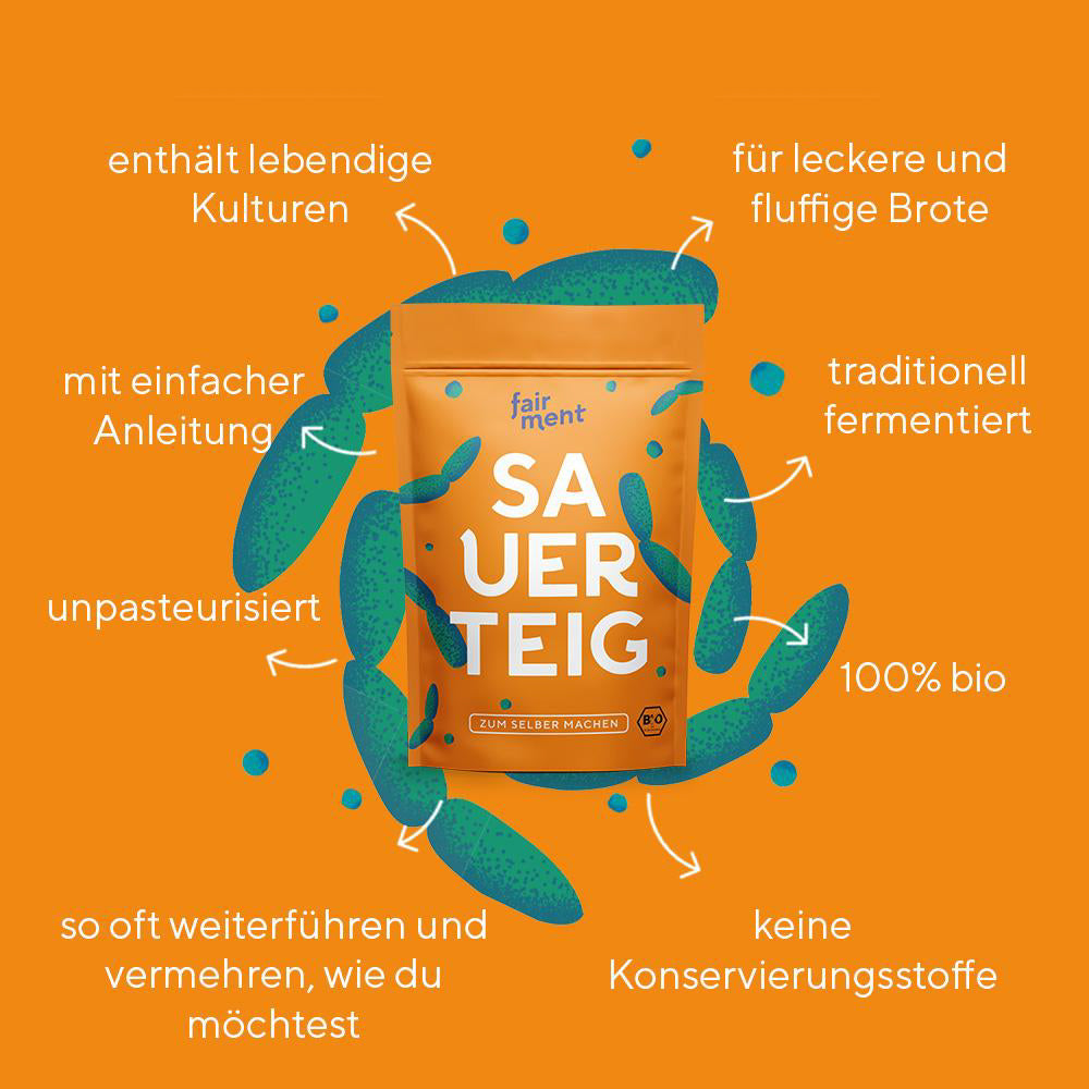 Sauerteig Starterkit - Bio Sauerteigbrot selber machen