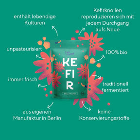 Milchkefir Starter Kit - Bio Milchkefir selbermachen (verkürztes MHD)